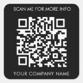 Custom QR Code Stickers (Vorderseite)