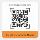 Custom QR Code Stickers (Vorderseite)