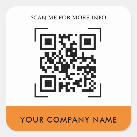 Custom QR Code Stickers (Vorderseite)