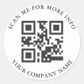 Custom QR Code Stickers (Vorderseite)