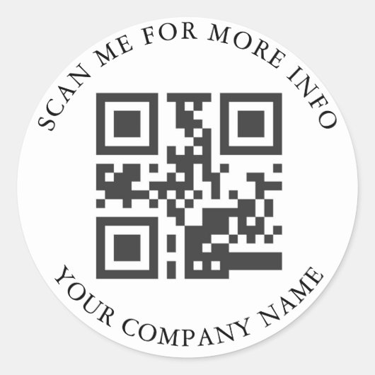 Custom QR Code Stickers (Vorderseite)