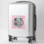 Custom QR Code Stickers for Traders Aufkleber (Koffer)