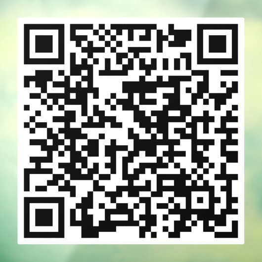 Custom QR Code Store Business Chic Trendy Fensteraufkleber (Blatt 3)