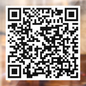Custom QR Code Store Business Chic Trendy Fensteraufkleber (Blatt 2)