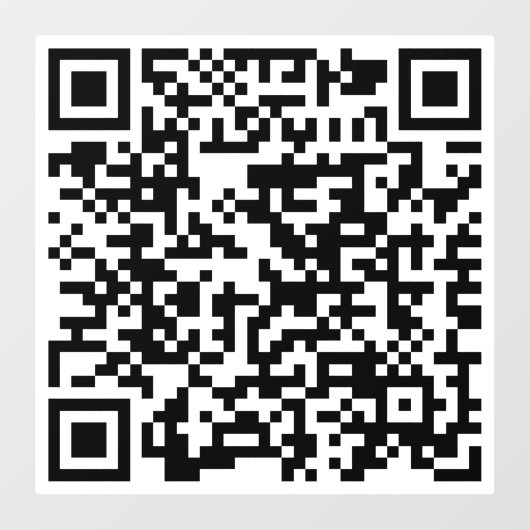 Custom QR Code Store Business Chic Trendy Fensteraufkleber (Blatt)