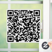 Custom QR Code Store Business Chic Trendy Fensteraufkleber (Zuhause)