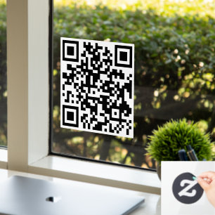 Custom QR Code Store Verkauf Business elegant mode Fensteraufkleber