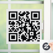 Custom QR Code Store Verkauf Business elegant mode Fensteraufkleber (Zuhause)