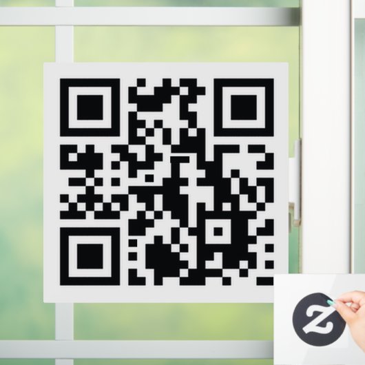 Custom QR Code Store Verkauf Business elegant mode Fensteraufkleber (Zuhause)