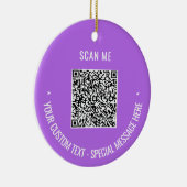 Custom QR Code Text Weihnachtsschmuck Ihre Farben (Rechts)