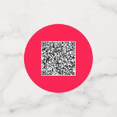Custom QR Code und Business Logo Company Confetti Konfetti (Klein Vorderseite)
