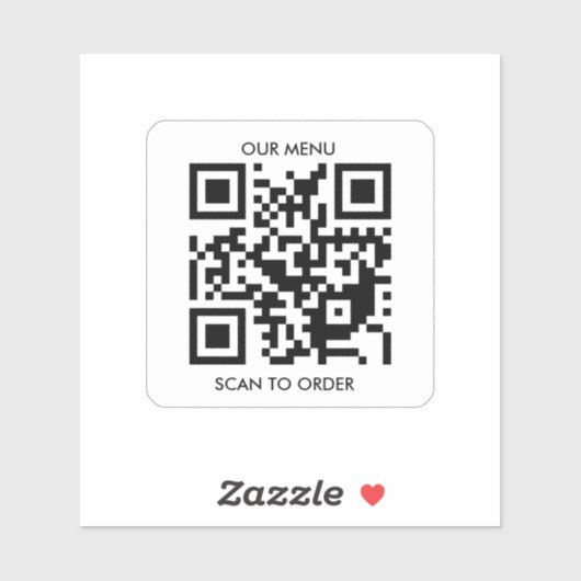 Custom QR Code Vinyl Sticker (Blatt)