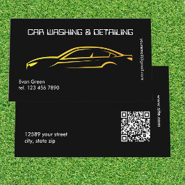 Custom QR Luxurious Car Detection Visitenkarte