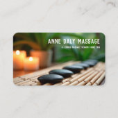Custom QR Massage Wellness-Center Visitenkarte (Vorderseite)