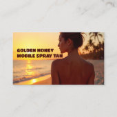 Custom QR Mobile Spray Tanning Visitenkarte (Vorderseite)