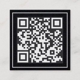 Custom QR Premium Quadratische Visitenkarte