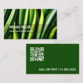 Custom QR Rasenmähen Telefonnummerkarte (Vorne/Hinten)