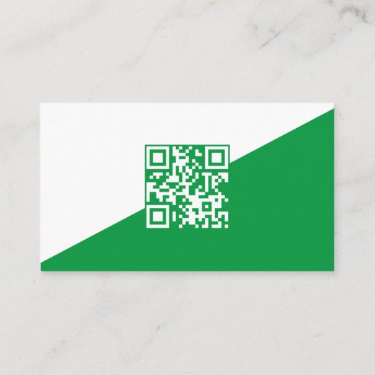 Custom QR Rasenmähen Visitenkarte (Rückseite)
