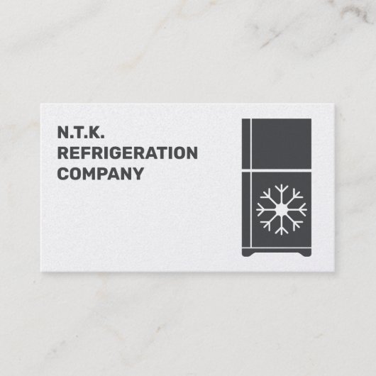 Custom QR Refrigeration Visitenkarte (Vorderseite)