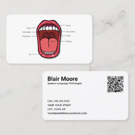 Custom QR Speech Therapist Visitenkarte