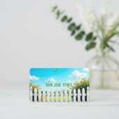 Custom QR Zaun Gebäude & Reparatur Visitenkarte (Stehend Vorderseite)