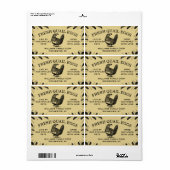 Custom Quail Egg Carton Labels for Your Farm (Vorne)