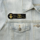 Custom QUEEN BEEN Gold Black Abzeichen Button Magn (Beispiel)