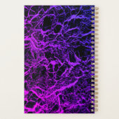 Custom QUEEN BEEN Gold Black Lila Undated Monthly Planer (Rückseite)