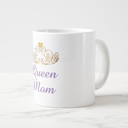 Custom Queen Mama Jumbo-Tasse (Vorderseite Rechts)