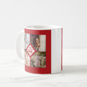 Custom Queen Mom Photo Collage Keepsake Kaffeetasse (Vorderseite Links)