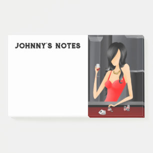 Custom Queen of the game - LasVegas Casino Post-it Klebezettel