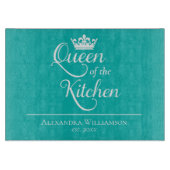 Custom Queen of the Kitchen Schneidebrett (Vorderseite)