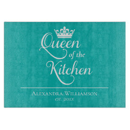 Custom Queen of the Kitchen Schneidebrett