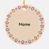 Custom Queen serviert niemanden Keramik Ornament (Hinten)