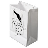 Custom quill pen mittlere geschenktüte (Vorderseite Schrägansicht)