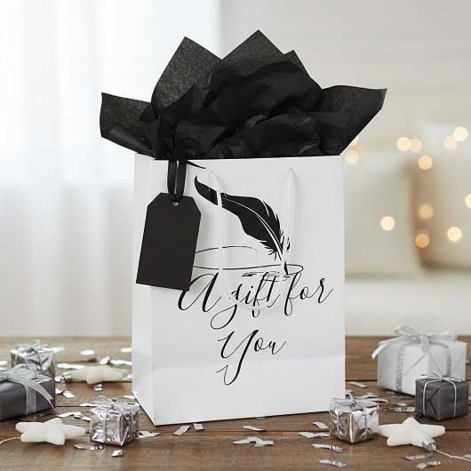 Custom quill pen mittlere geschenktüte