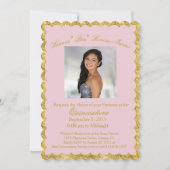 Custom Quinceanera Einladung (Vorderseite)