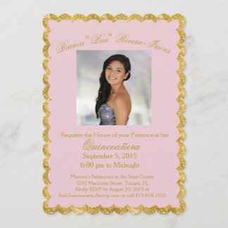 Custom Quinceanera Einladung