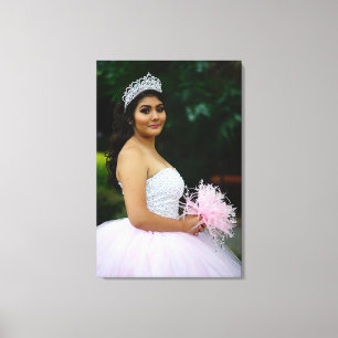 Custom Quinceañera Foto Leinwanddruck