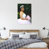 Custom Quinceañera Foto Leinwanddruck (Insitu (Schlafzimmer))