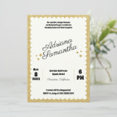 Custom Quinceañera Geburtstag Einladung (Stehend Vorderseite)