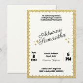 Custom Quinceañera Geburtstag Einladung (Vorne/Hinten)