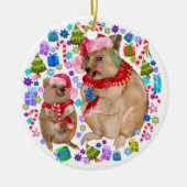 Custom Quokka-Familie Keramik Ornament (Vorne)