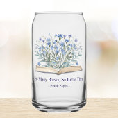 Custom Quote Blue Flowers Grow From Book Dosenglas