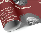 Custom Quote Burgundy FREDERICK DOUGLASS Geschenkpapier (Rolleneckpunkt)