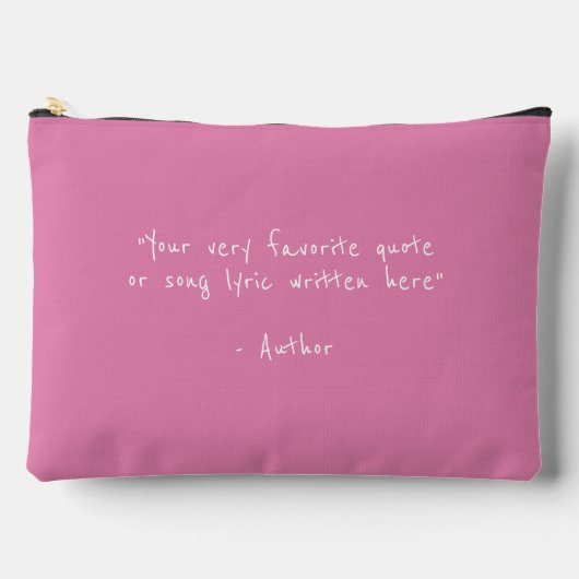 Custom quote - create your own pink zubehörtasche (Vorderseite)