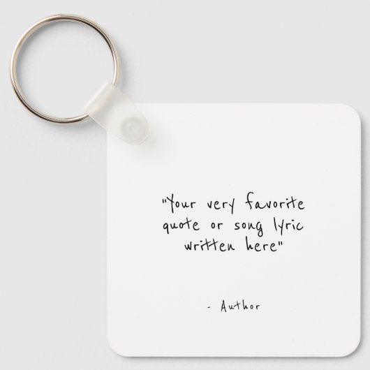 Custom quote - create your own  schlüsselanhänger (Vorderseite)