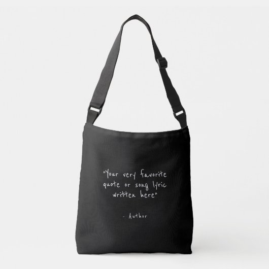 Custom quote - create your own  tragetaschen mit langen trägern (Vorderseite)