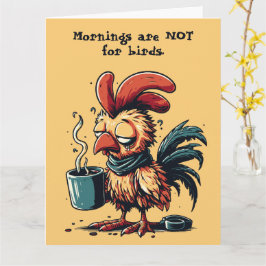 Custom quote Funny Huhn Retro Design Karte