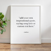 Custom Quote Poster
